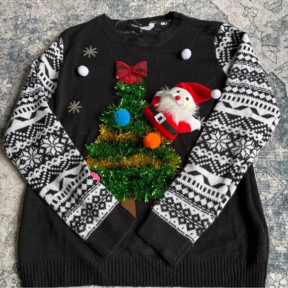 No Boundaries Sweaters Womens Ugly Christmas Sweater Medium No